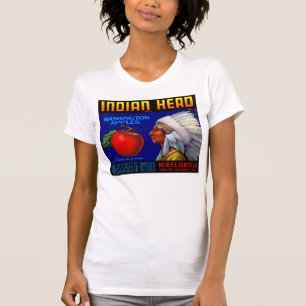 Camiseta Cabeza india de Washington manzanas