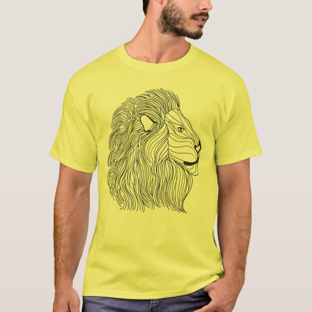 Camiseta Cabeza inspirada 5 del león (Anverso)