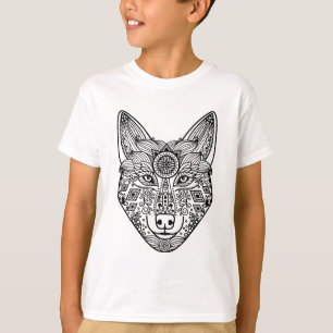 Camiseta Cabeza inspirada del lobo