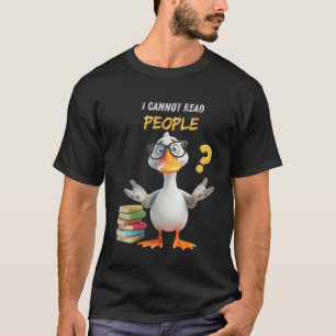 Camiseta Cabeza linda con libros, no puede leer a la gente