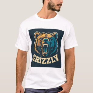 Camiseta Cabeza majestuosa de oso grizzly