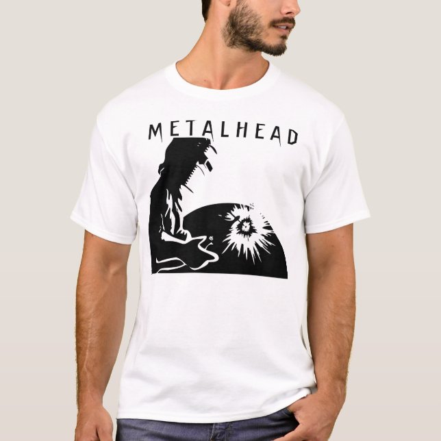 Camiseta Cabeza metalizado (Anverso)