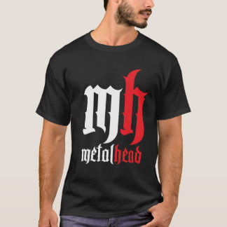 Camiseta ¡Cabeza metalizado con el borde!