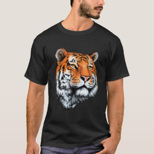 Camiseta Cabeza realista del tigre para los amantes de los 
