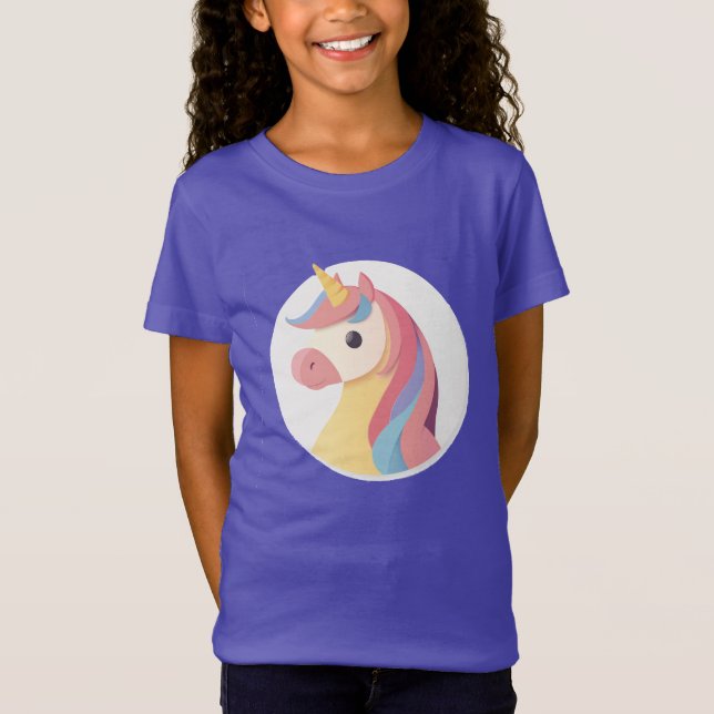 Camiseta Cabeza redonda de Unicorn (Anverso)
