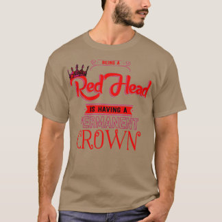 Camiseta Cabeza roja Estilo de pelo de la corona especial p