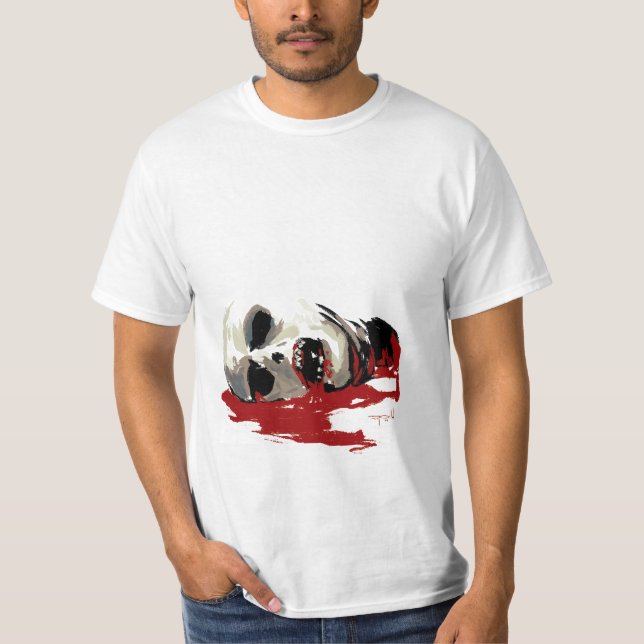 Camiseta Cabeza separada del zombi (Anverso)