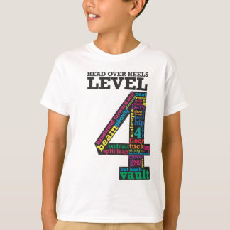 Camiseta Cabeza sobre el nivel 4 de los talones