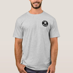 Camiseta Cabeza sucia, texto negro con cráneo