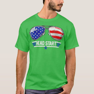 Camiseta Cabeza superior Iniciar gafas de sol de vuelta a l