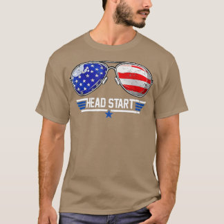 Camiseta Cabeza superior Iniciar gafas de sol de vuelta a l