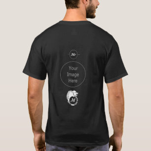 Camiseta Cabeza tribal de Lobo Blanco Silhourel Laurel Mono