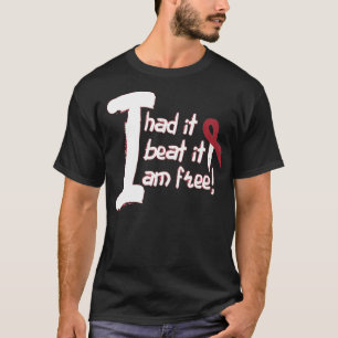 Camiseta Cabeza y cuello de lucha contra el cáncer Cinta de