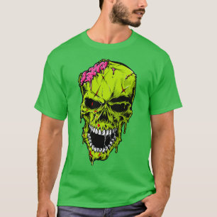 Camiseta Cabeza Zombie mordaz