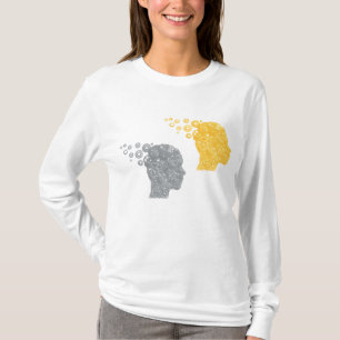 Camiseta Cabezas de Engranajes con Cerebro Steampunk