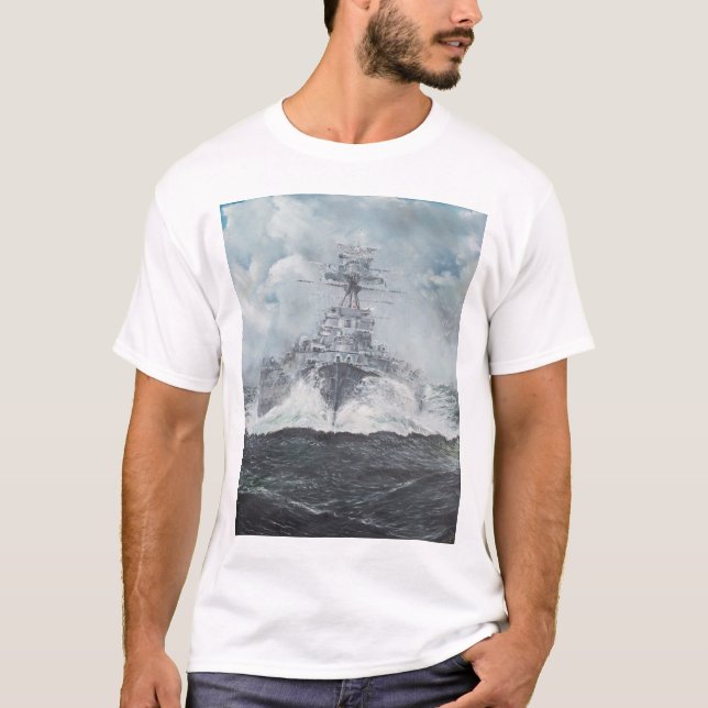 Camiseta Cabezas de la capilla para Bismarck 23rdMay 1941. (Anverso)