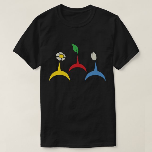 Camiseta Cabezas de Pikmin (Diseño del anverso)