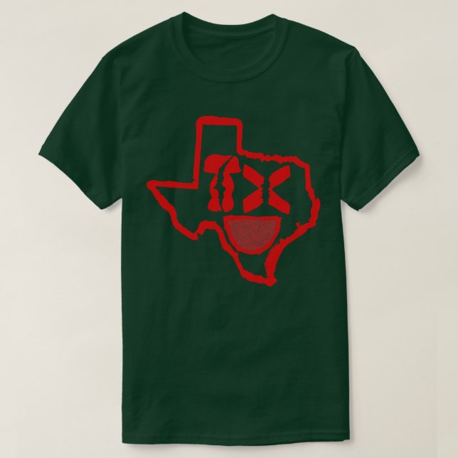 Camiseta Cabezas gruesas Texas Cara sonriente (Diseño del anverso)