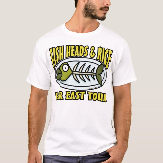 Camiseta Cabezas y arroz de los pescados (Anverso)