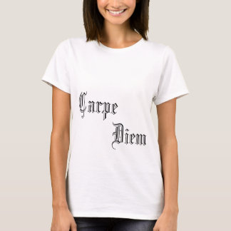 Camiseta cabida de Carpe Diem (agarre el día) -