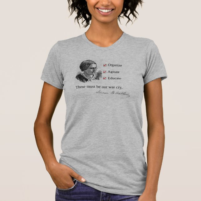 Camiseta cabida del grito de guerra de Susan B. (Anverso)
