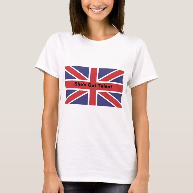 Camiseta cabida del talento de la bandera de Union (Anverso)
