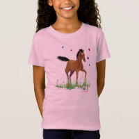 Camiseta cabida muñeca de los chicas del potro y