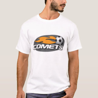 Camiseta cabida negro de los cometas