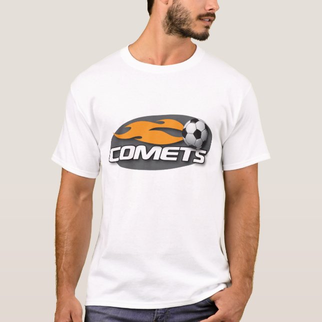 Camiseta cabida negro de los cometas (Anverso)