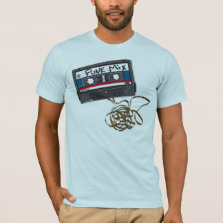 Camiseta cabida para hombre azul clara punky de la