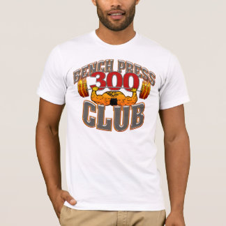 Camiseta cabida prensa de banco de 300 clubs