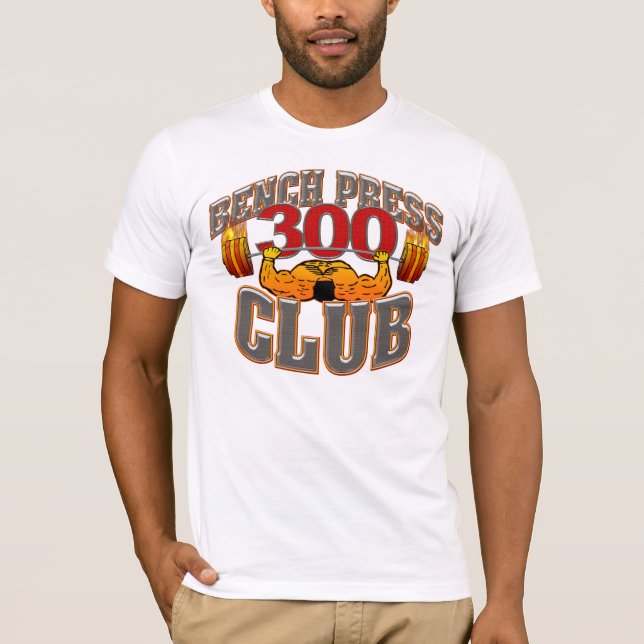 Camiseta cabida prensa de banco de 300 clubs (Anverso)