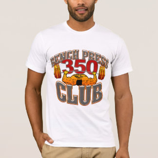 Camiseta cabida prensa de banco de 350 clubs