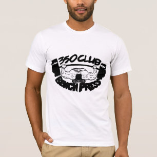 Camiseta cabida prensa de banco de 350 clubs