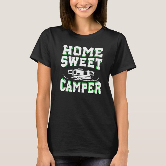 Camiseta Cabina De Camper Dulce Para El Camper (Anverso)
