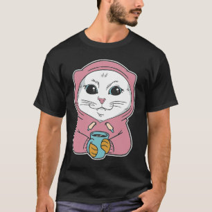 Camiseta Cabina De Gato De Coon Principal Blanca Para Gatos