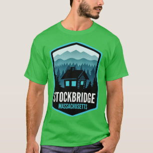 Camiseta Cabina de Stockbridge Massachusetts Mountain Town