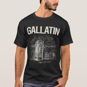 Camiseta Cabina de teléfono antigua Gallatin