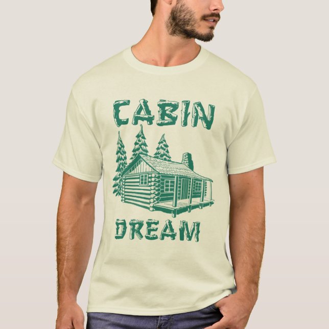Camiseta Cabina Dream Log Cabin Art (Anverso)