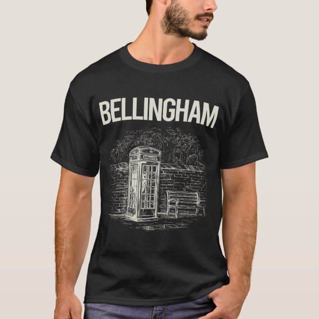 Camiseta Cabina telefónica antigua Bellingham (Anverso)