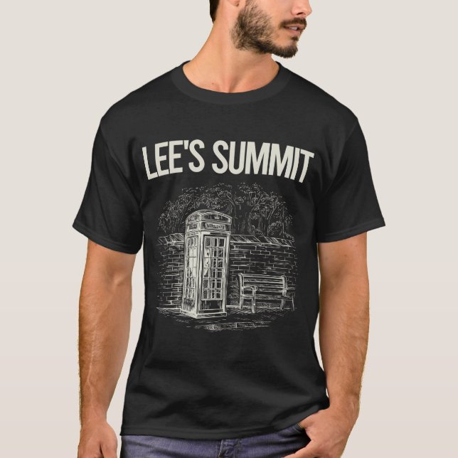 Camiseta Cabina telefónica antigua Lee's Summit (Anverso)