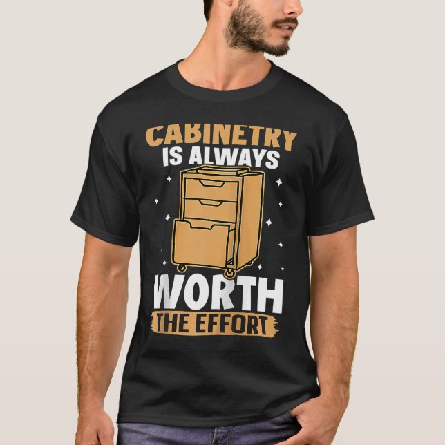 Camiseta Cabinetry Is Always Worth The Effort Raglan Baseba (Anverso)