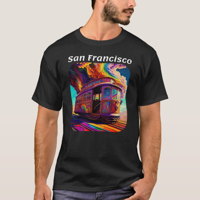 Camiseta Cable Car v2 de San Francisco (Anverso)