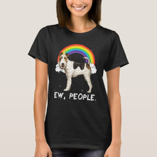Camiseta Cable de Arcoíris Fox Terrier Ew Gente Unicornio P