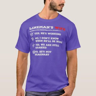Camiseta Cable de cable de Lineman Wife American Electricia
