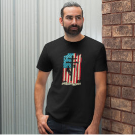 Camiseta Cable eléctrico de la bandera de los Estados Unido