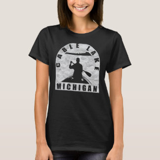 Camiseta Cable Lake Canoeing Michigan