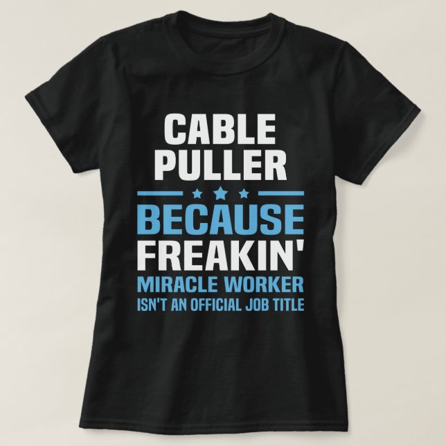 Camiseta Cable Puller (Diseño del anverso)