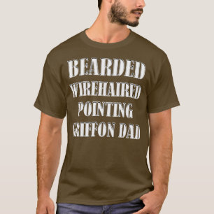 Camiseta Cableado con barba, señalando a Griffon Dad Dog Ow