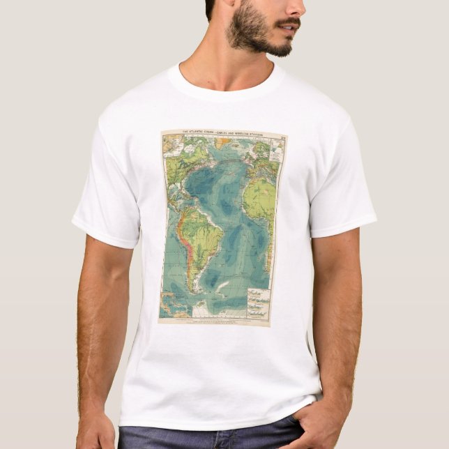 Camiseta Cables atlánticos, estaciones inalámbricas (Anverso)